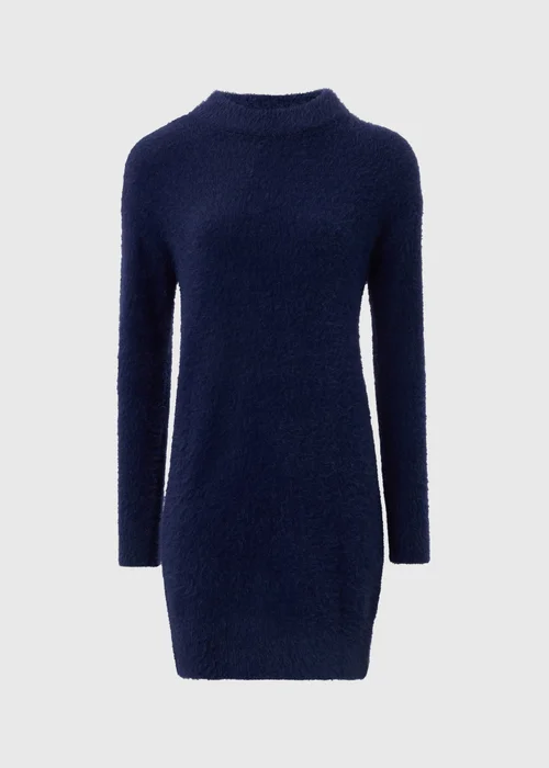 Blue Feather Yarn Mini Jumper Dress - XS Image 4