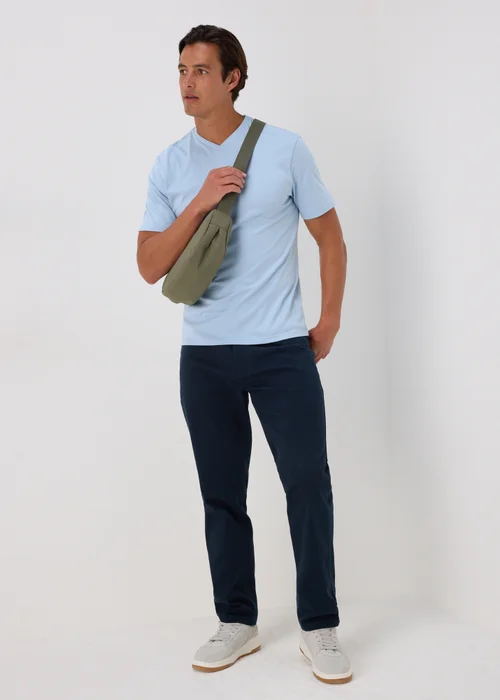 Light Blue Essential V-Neck T-Shirt - XS Image 4