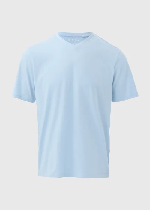 Light Blue Essential V-Neck T-Shirt - XS Image 5