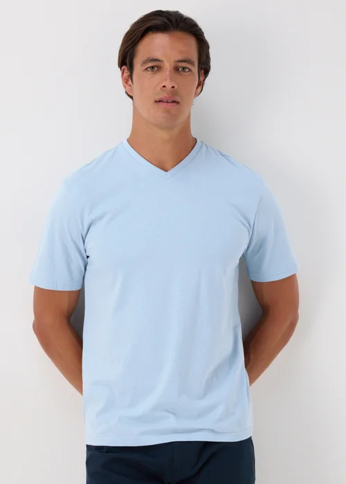 Light Blue Essential V-Neck T-Shirt - XS Image 1