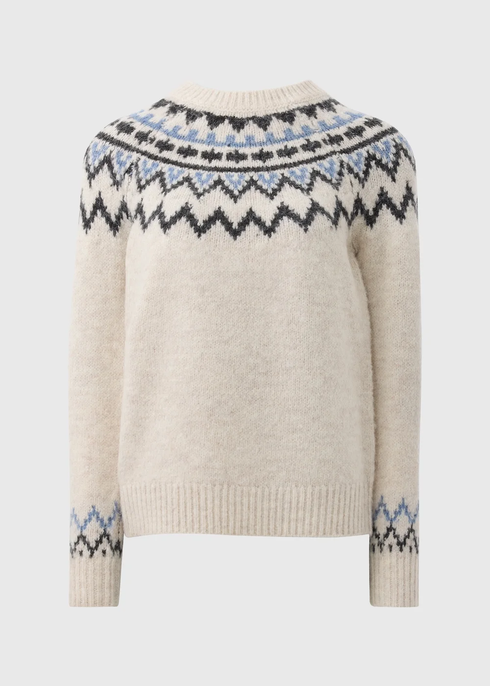 Cream Fairisle Jumper - XS Image 3