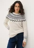 Cream Fairisle Jumper - XS Image 1