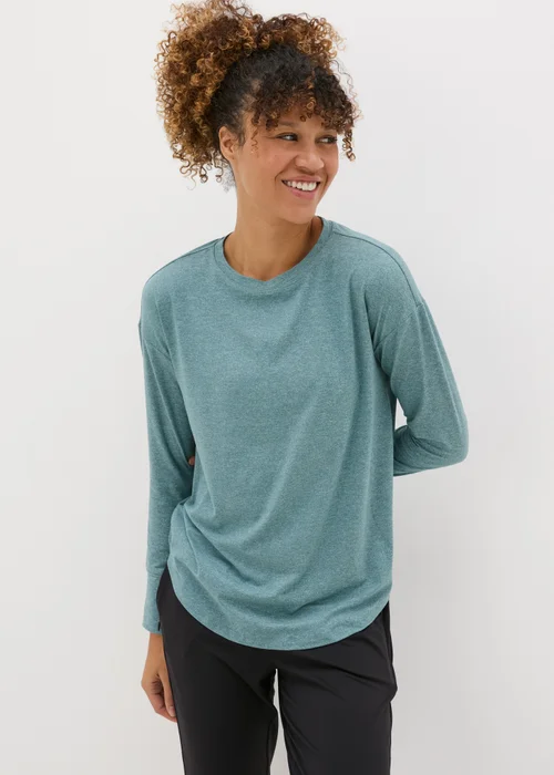 Souluxe Teal Long Sleeved T-Shirt - S Image 1