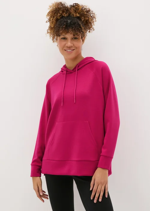 Souluxe Pink Longline Hoodie - Small Image 1