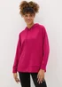 Souluxe Pink Longline Hoodie - Small Image 1