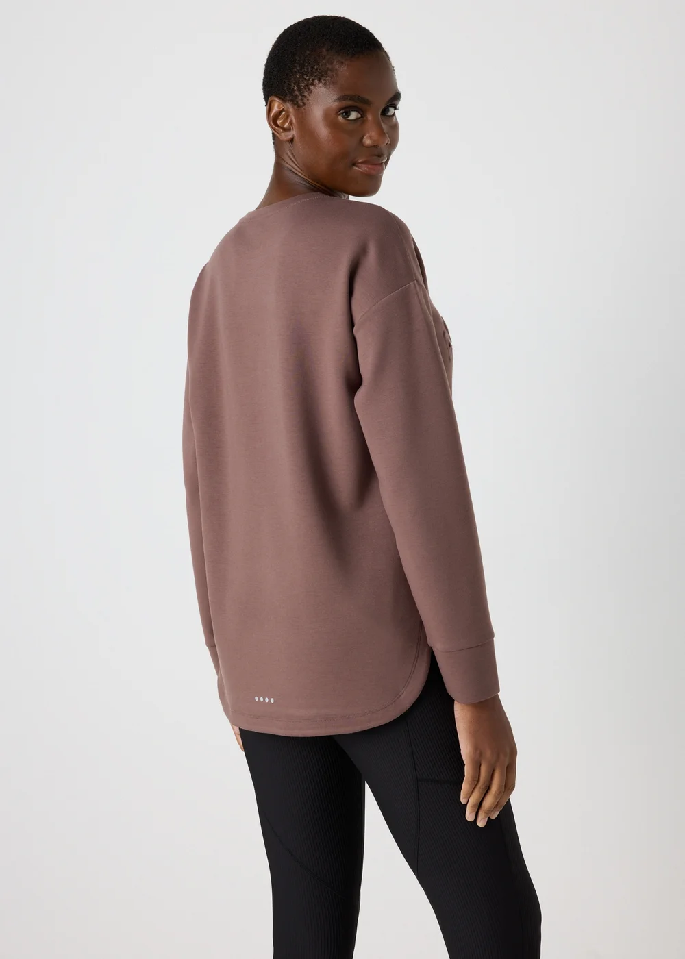 Souluxe Brown Slogan Sweatshirt - S Image 2