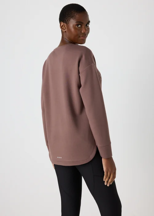 Souluxe Brown Slogan Sweatshirt - S Image 2