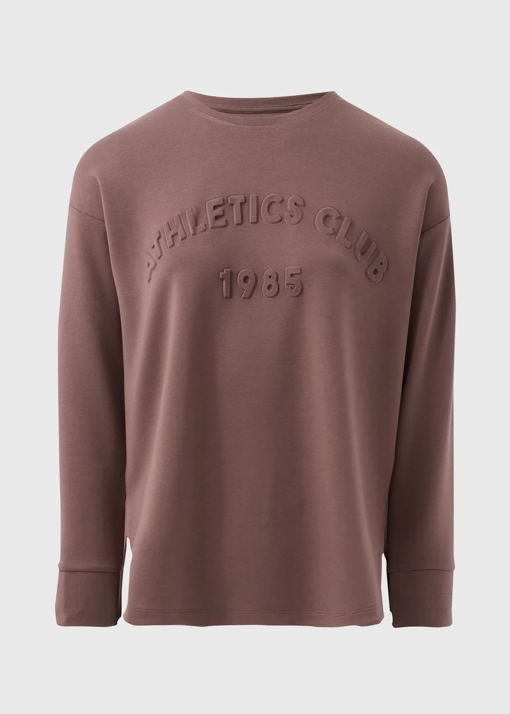 Souluxe Brown Slogan Sweatshirt - S Image 4