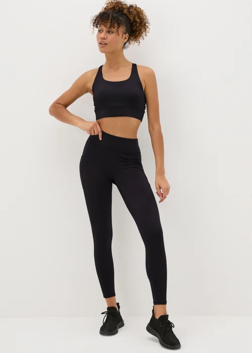 Souluxe Black Fleece Lined Leggings - 8 Image 1