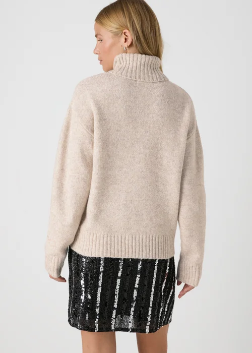 Oatmeal Roll Neck Jumper - XS Image 2