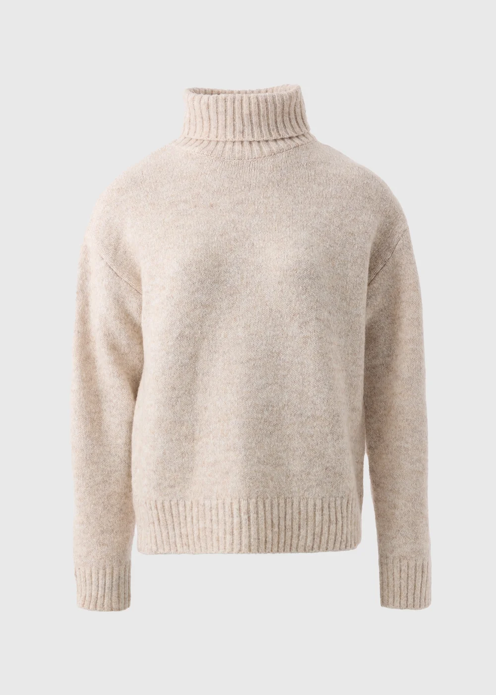 Oatmeal Roll Neck Jumper - XS Image 4
