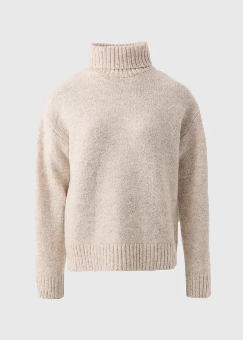 Oatmeal Roll Neck Jumper - XS Image 4