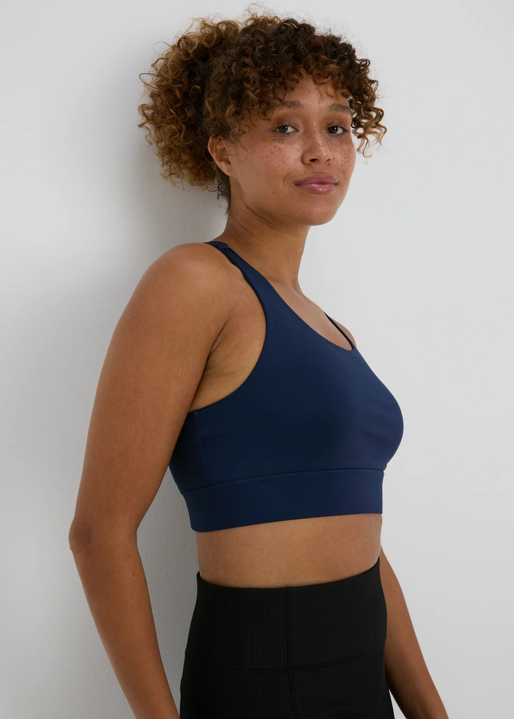 Souluxe Navy Crop Top - Small Image 3