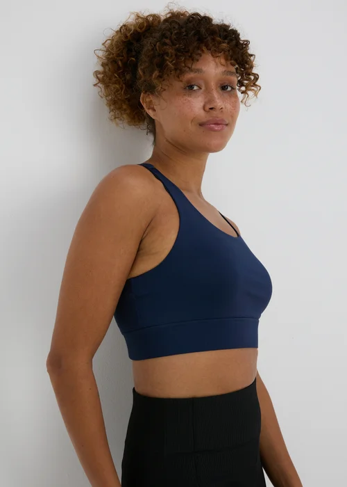 Souluxe Navy Crop Top - Small Image 3