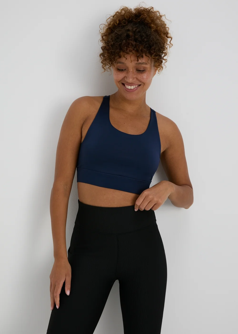 Souluxe Navy Crop Top - Small Image 1