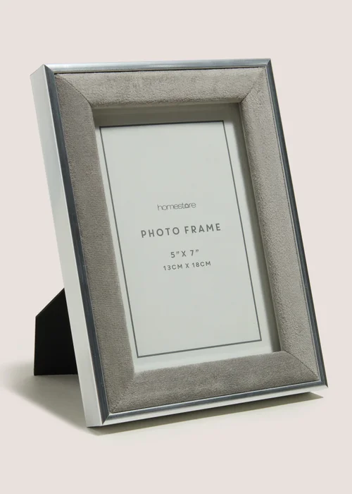 Grey Velvet Frame Image 1