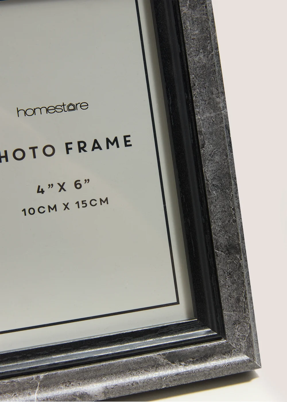 Black Marble Effect Photo Frame (4inch x 6inch) Image 2