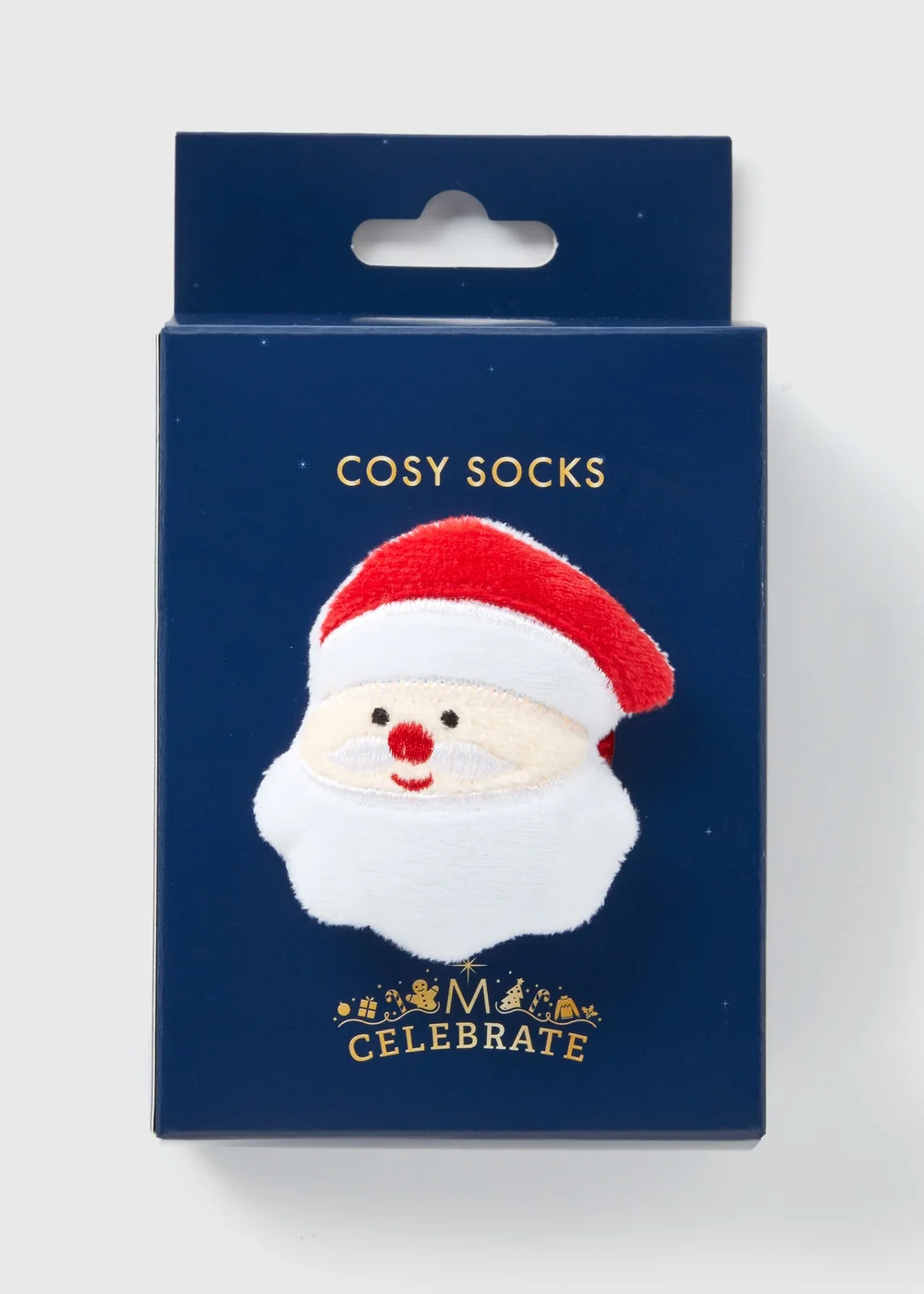 Kids Red Stripe Santa Boxed Fluffy Socks (Younger 6-Older 6.5) - 4-5.5 Image 2