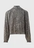 Et Vous Silver Sequin High Neck Blouse - 8 Image 4