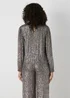 Et Vous Silver Sequin High Neck Blouse - 8 Image 2
