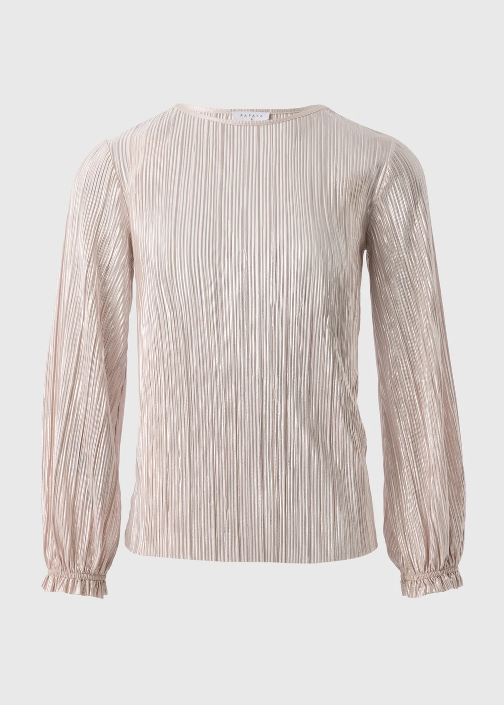 Cream Plisse Top - 8 Image 4