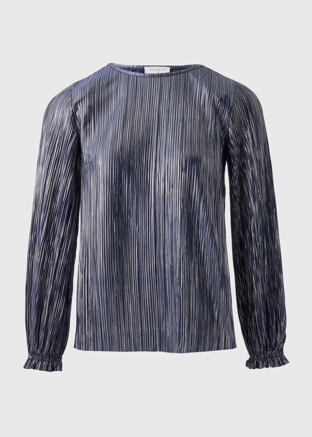 Navy Plisse Top - 8 Image 4