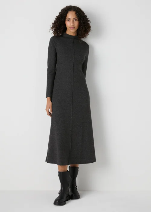 Et Vous Grey Midi Dress - 8 Image 1