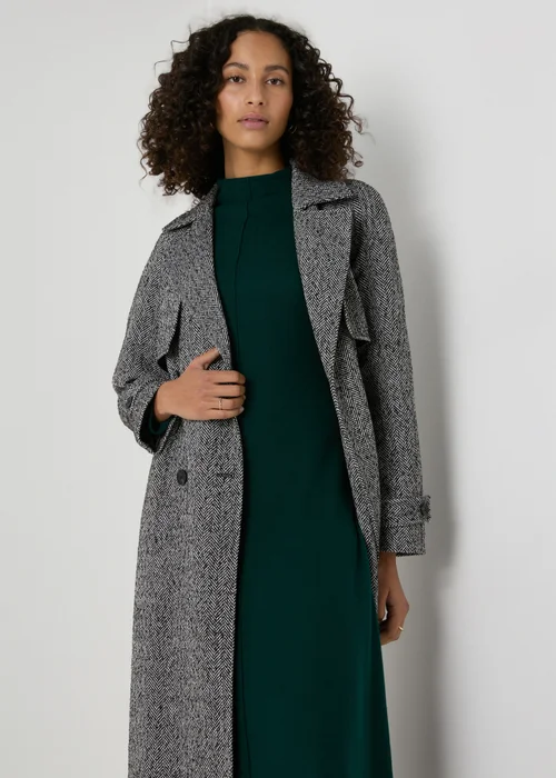 Et Vous Green Seam Front Flare Midi Dress - 8 Image 1