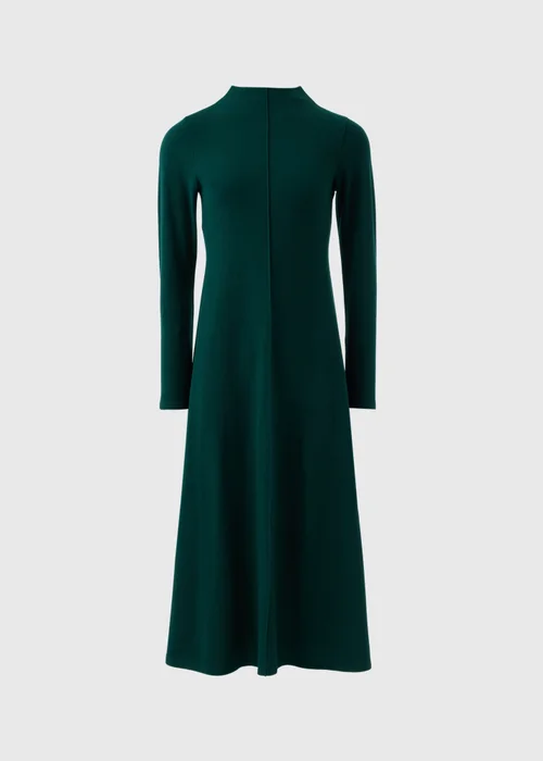 Et Vous Green Seam Front Flare Midi Dress - 8 Image 4