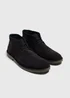 Navy Suede Desert Boots - Size 6 Image 1