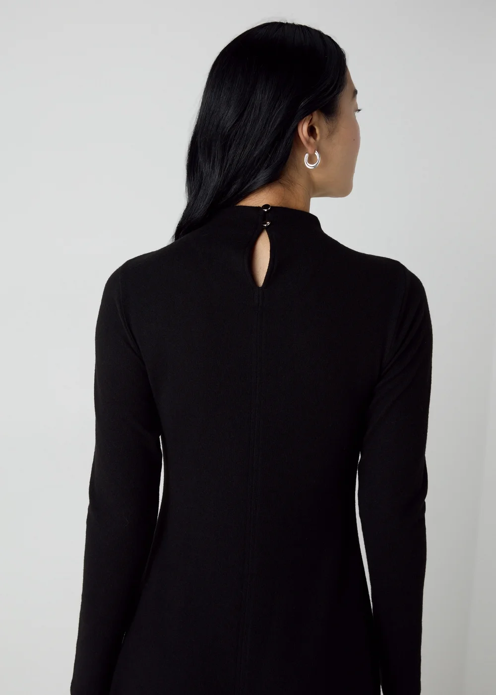 Et Vous Black Seam Front Flare Midi Dress - 8 Image 2