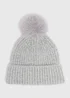 Wondrous Silver Pom Pom Beanie - One Size Image 1