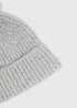 Wondrous Silver Pom Pom Beanie - One Size Image 2