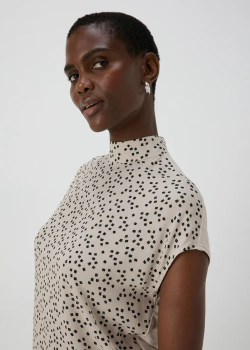 Et Vous Beige High Neck Top - 8 Image 3