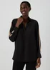 Et Vous Black Side Stripe Blouse - 8 Image 1
