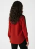 Et Vous Red Side Stripe Blouse - Size 8 Image 2
