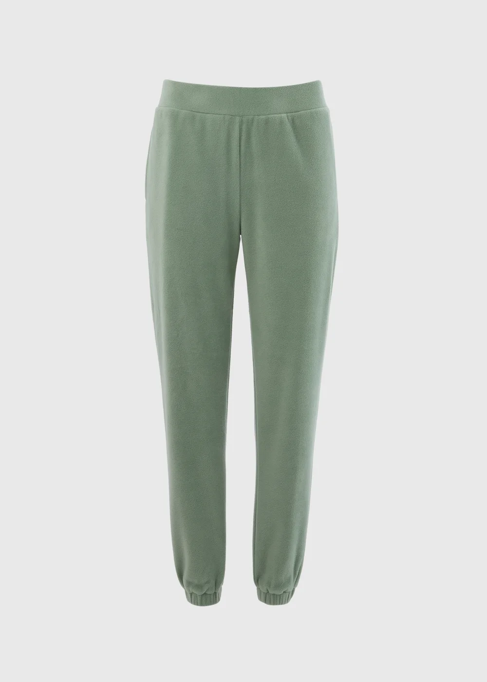 Khaki Fleece Jogging Bottoms - Small Image 4