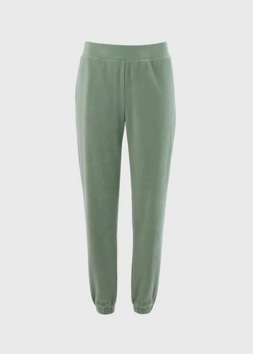 Khaki Fleece Jogging Bottoms - Small Image 4
