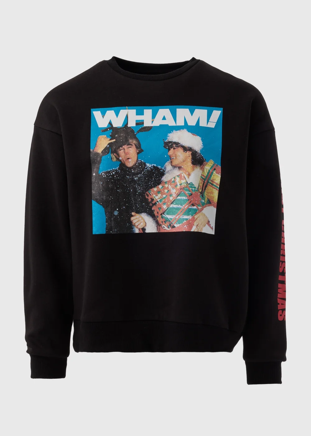 Wham! Black Christmas Sweatshirt - S Image 4