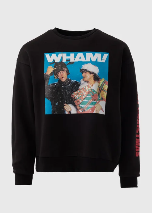 Wham! Black Christmas Sweatshirt - S Image 4