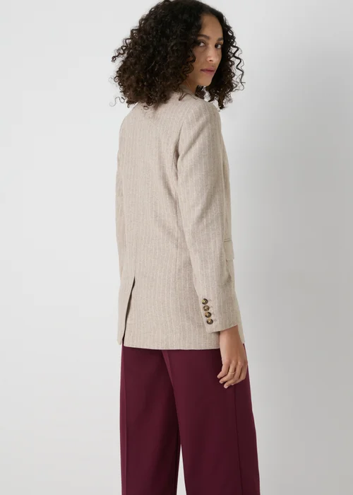 Et Vous Camel Stripe Blazer - 8 Image 2