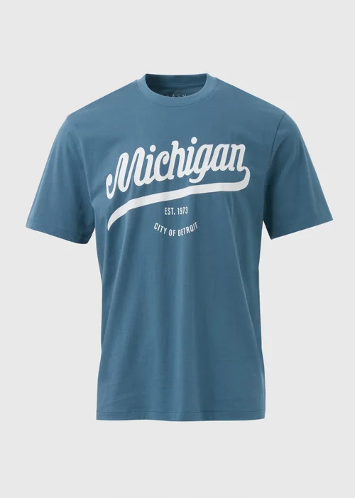 Blue Michigan T-Shirt - S Image 5