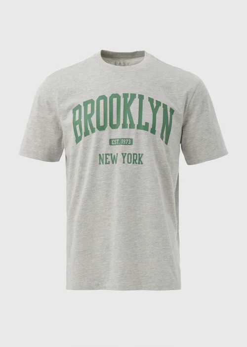 Grey Brooklyn T-Shirt - S Image 5