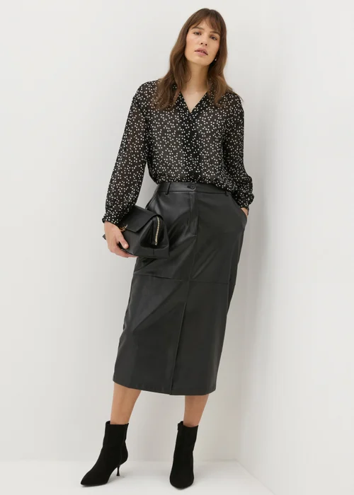 Et Vous Black Square Print Shirt - 8 Image 3