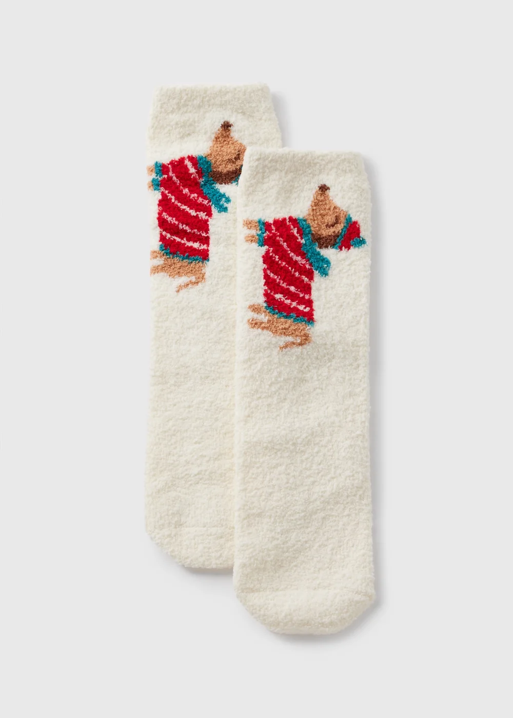 1 Pack Cream Dog Cosy Socks In A Box - One Size Image 2