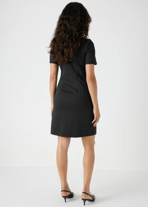 Et Vous Grey Ponte Stripe Dress - 8 Image 2