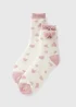 Pink Heart Slipper Socks - One Size Image 1