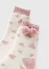 Pink Heart Slipper Socks - One Size Image 2