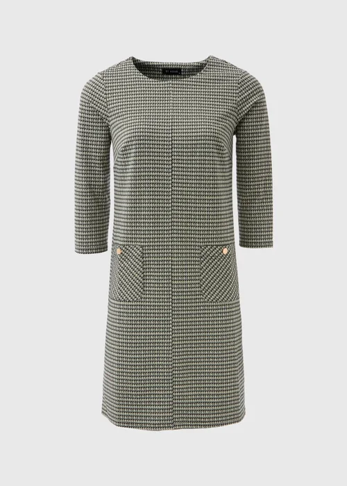 Et Vous Grey Dogtooth Ponte Dress - 8 Image 4