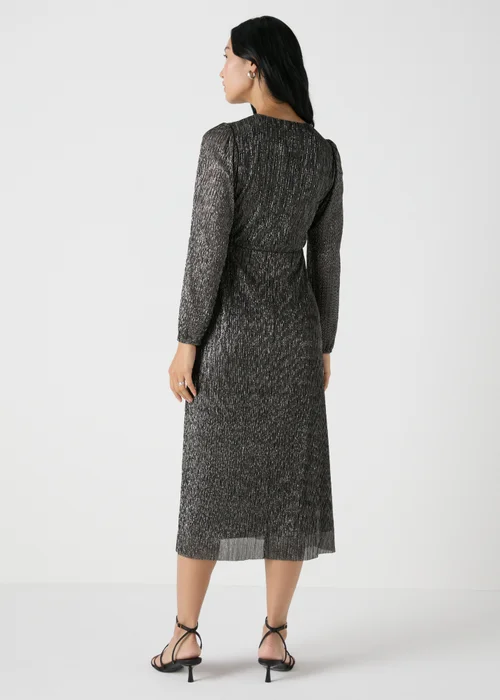 Et Vous Black & Gold Lurex Midi Dress - 8 Image 2